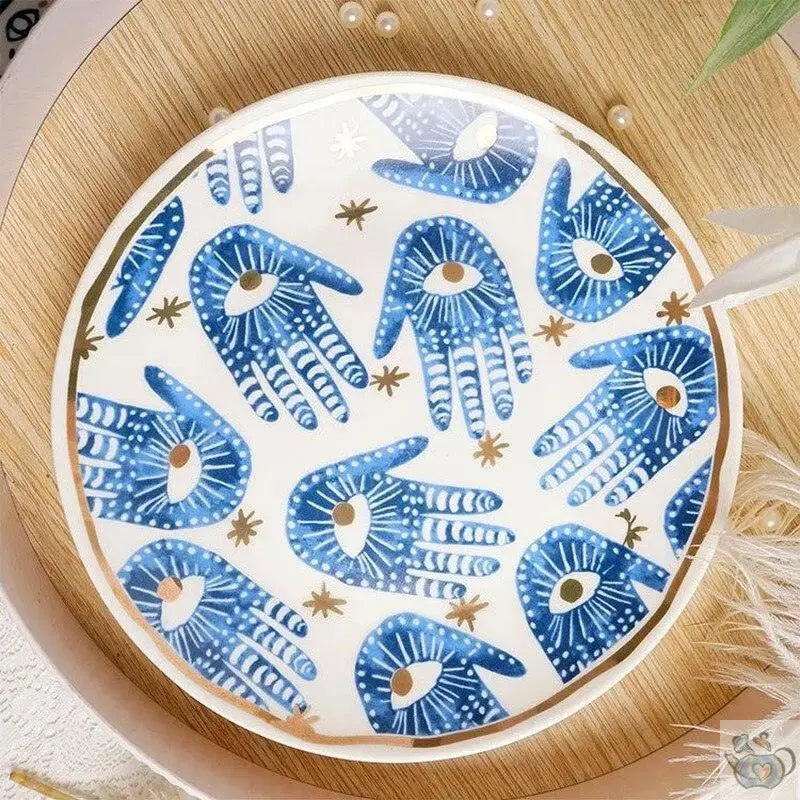 ​Tasses et mugs bleu blanc "la main et l'oeil" | Théières à la folie