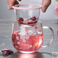Thumbnail for ​Théière Mug en verre fleuri | Théières à la folie