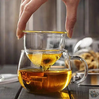 Thumbnail for ​Théière Mug en verre fleuri | Théières à la folie