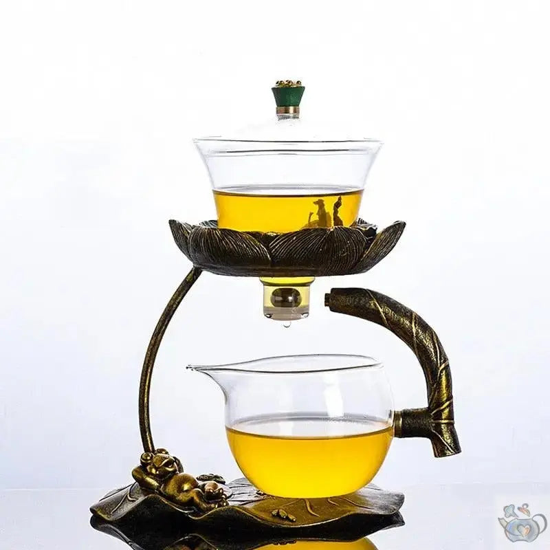 Théière filtre magnétique support Lotus Théières à la folie