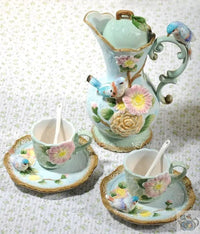 Thumbnail for ​Théière aux oiseaux style rococo | Théières à la folie