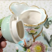Thumbnail for ​Théière aux oiseaux style rococo | Théières à la folie