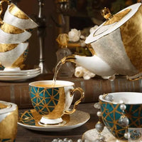 Thumbnail for ​Théière contemporaine porcelaine marbrée | Théières à la folie