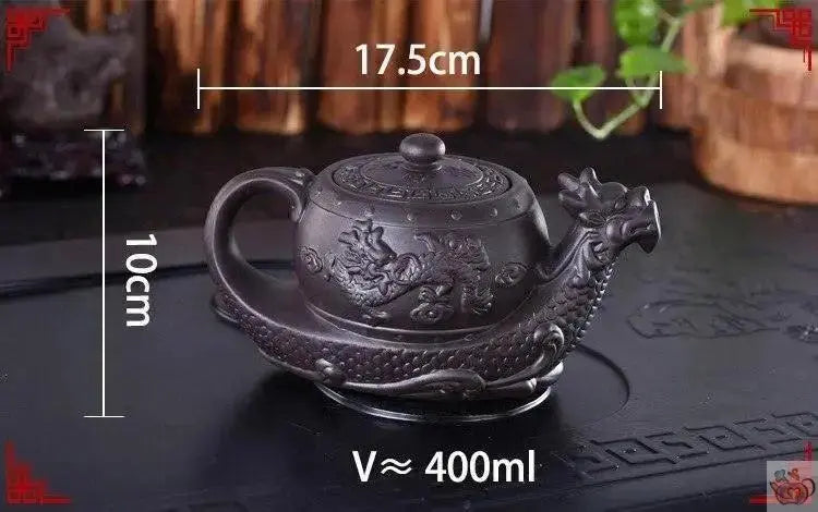 ​Théière dragon argile Yixing artisanal | Théières à la folie