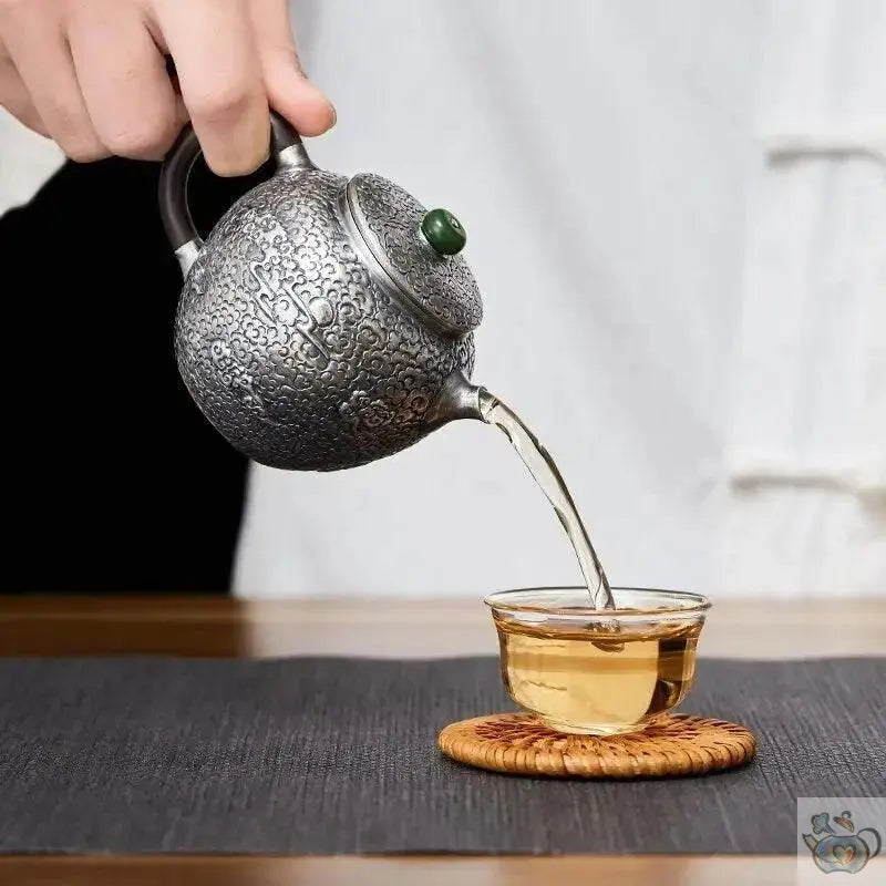 ​Théière en argent massif artisanal | Théières à la folie