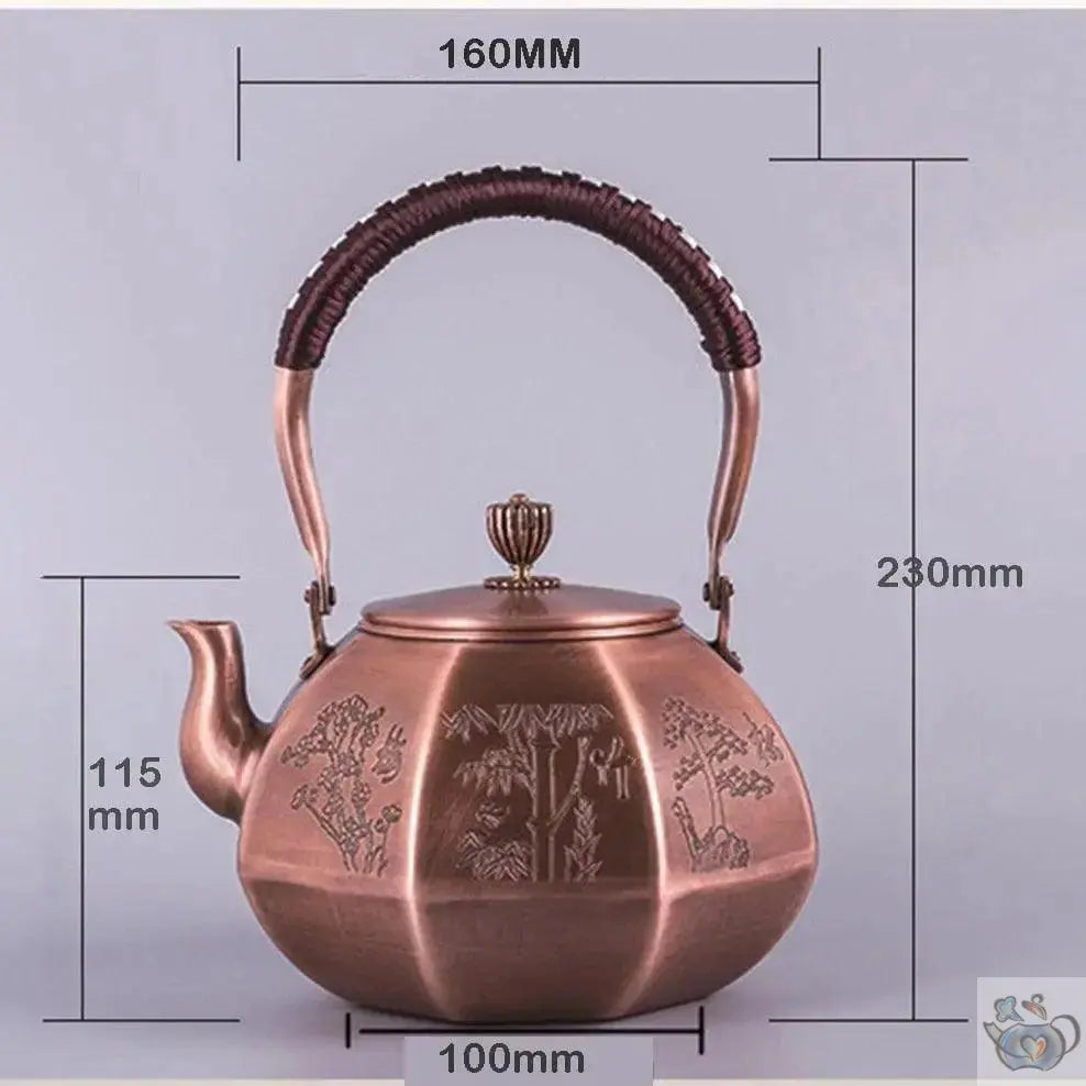 ​Théière en cuivre forme lanterne chinoise | Théières à la folie