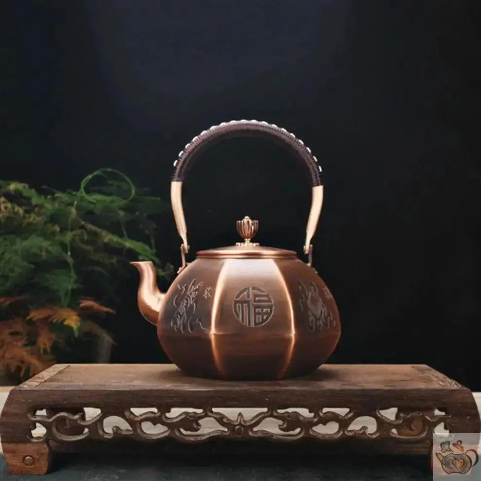 ​Théière en cuivre forme lanterne chinoise | Théières à la folie