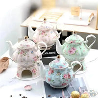 Thumbnail for ​Théière en porcelaine anglaise base chauffante  |  Théières à la folie