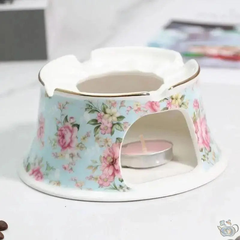 ​Théière en porcelaine anglaise base chauffante  |  Théières à la folie