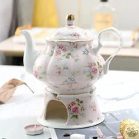 Thumbnail for ​Théière en porcelaine anglaise base chauffante  |  Théières à la folie