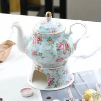 Thumbnail for ​Théière en porcelaine anglaise base chauffante  |  Théières à la folie