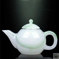 Thumbnail for ​Théière en porcelaine de jade nuance verte | Théières à la folie