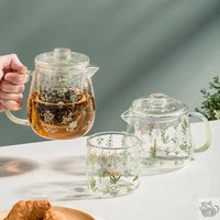 Thumbnail for ​Théière en verre aux plantes | Théières à la folie