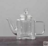 Thumbnail for ​Théière en verre carré avec infuseur en verre | Théières à la folie