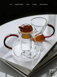 Thumbnail for ​Théière en verre couleurs et design conique  |  Théières à la folie