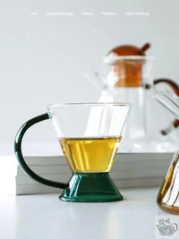 Thumbnail for ​Théière en verre couleurs et design conique  |  Théières à la folie