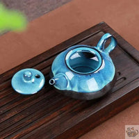 Thumbnail for ​Théière et tasses en porcelaine bleus | Théières à la folie