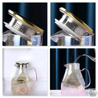Thumbnail for ​Théière polyvalente en verre rose | Théières à la folie