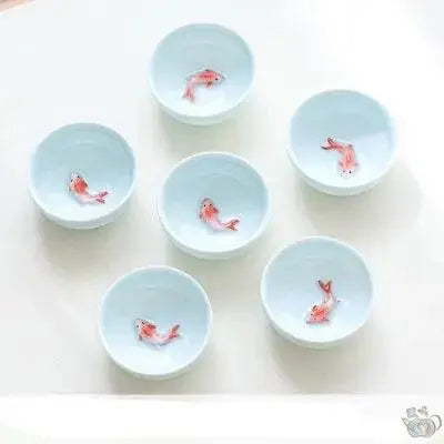 ​Théière porcelaine céladon et petit poisson | Théières à la folie