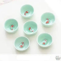 Thumbnail for ​Théière porcelaine céladon et petit poisson | Théières à la folie