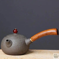 Thumbnail for ​Théière poterie japonaise manche long en bois | Théières à la folie