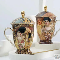 Thumbnail for ​Théière solitaire mug porcelaine Klimt | Théières à la folie