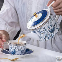 Thumbnail for ​Théière universelle porcelaine magnolia bleu | Théières à la folie
