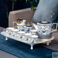 Thumbnail for ​Théière universelle porcelaine magnolia bleu | Théières à la folie