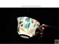 Thumbnail for ​Théière française porcelaine jolies feuilles | Théières à la folie