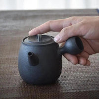 Thumbnail for ​Théière Japonaise en céramique noire ou verte | Théières à la folie