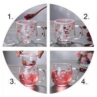 Thumbnail for ​Théière Mug en verre fleuri | Théières à la folie
