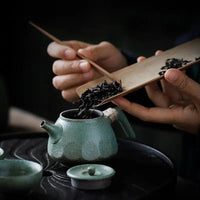 Thumbnail for ​Théière antique japonaise en gré vert | Théières à la folie