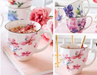 Thumbnail for ​Théière avec tasses motifs fleurs japonaises | Théières à la folie