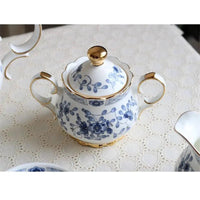 Thumbnail for ​Théière blanc/bleu classique porcelaine | Théières à la folie