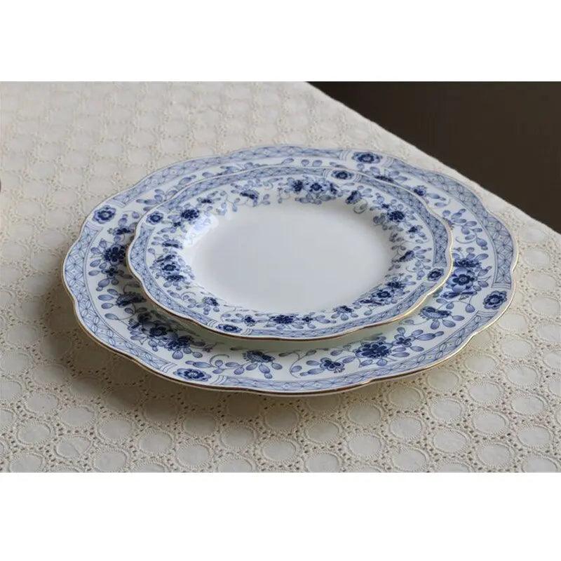 ​Théière blanc/bleu classique porcelaine | Théières à la folie