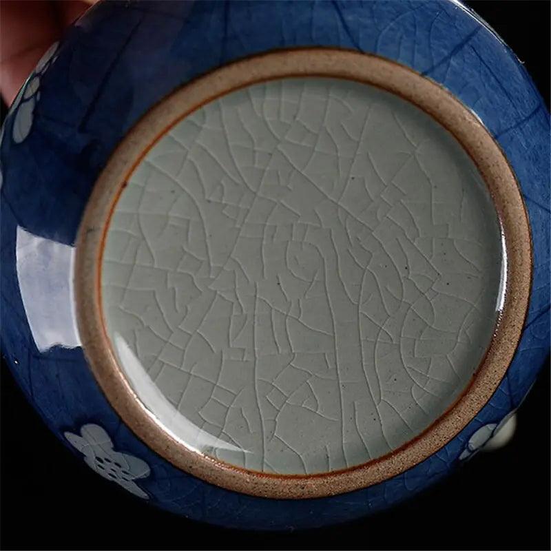 ​Théière bleu encre antique porcelaine | Théières à la folie
