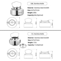 Thumbnail for Théière camping en acier inoxydable | Théières à la folie