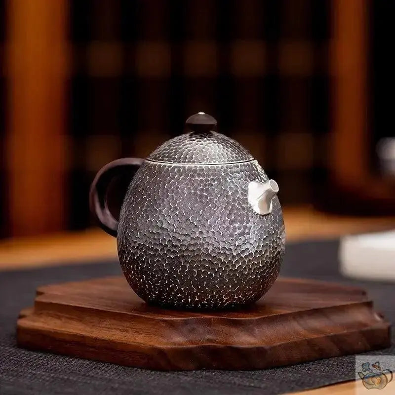 ​Théière en argent fleur de lotus | Théières à la folie