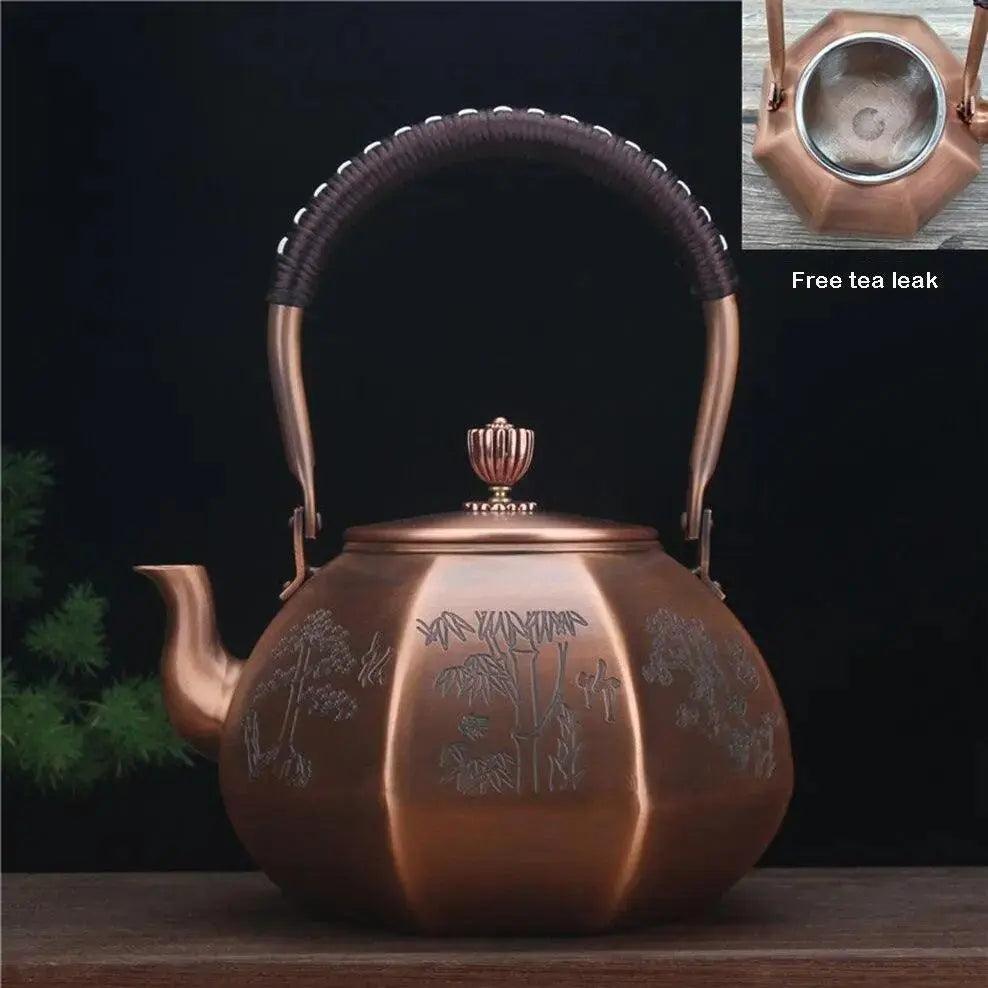 ​Théière en cuivre forme lanterne chinoise | Théières à la folie