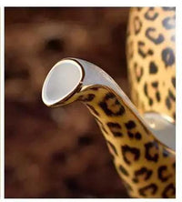 Thumbnail for Théière en porcelaine fine impression léopard Théières à la folie