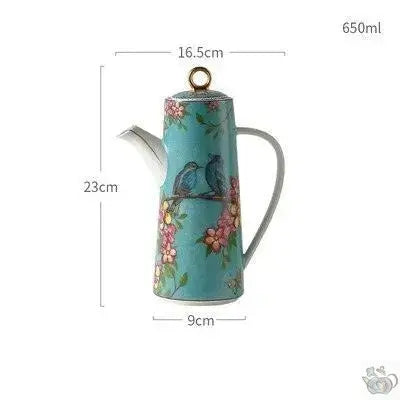 Théière en porcelaine, design campagnard Théières à la folie