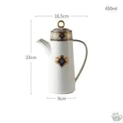Théière en porcelaine, design campagnard Théières à la folie