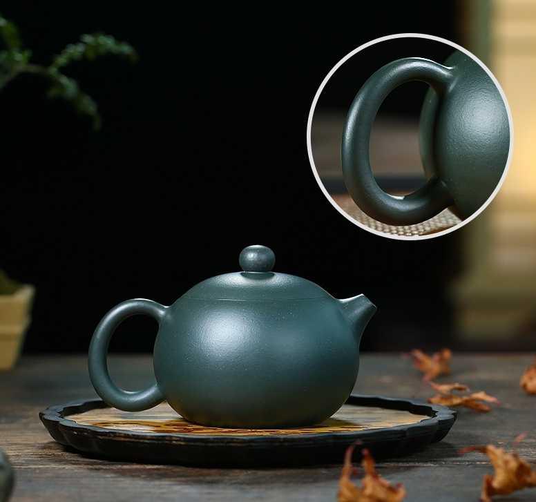 ​Théière en poterie verte de Yixing | Théières à la folie