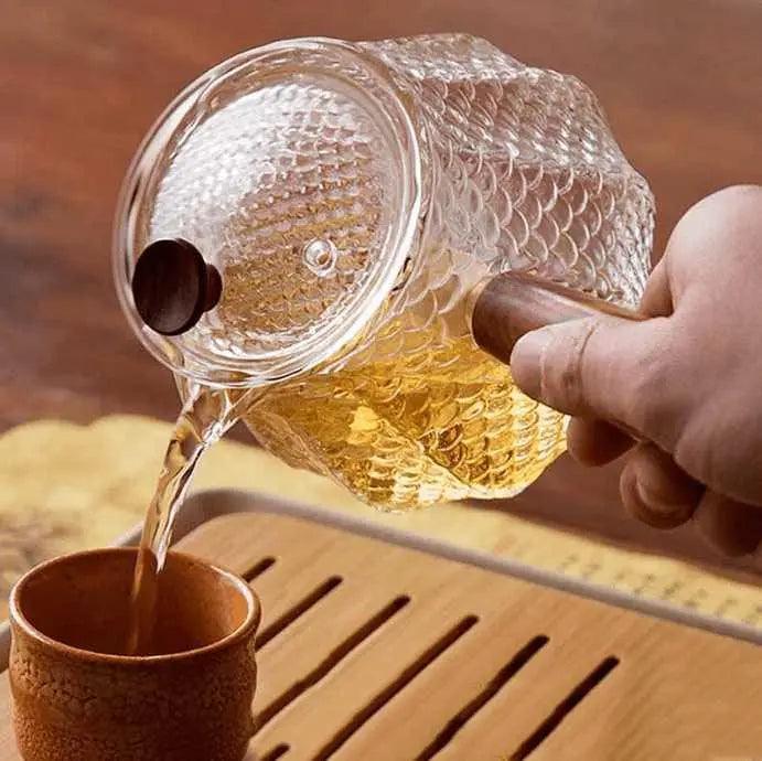 ​Théière en verre en forme de pot de miel | Théières à la folie