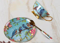 Thumbnail for ​Set de thé porcelaine bleue aux oiseaux | Théières à la folie