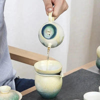 Thumbnail for ​Théière japonaise céramique sable et océan | Théières à la folie