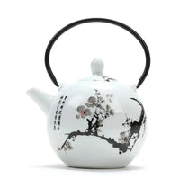 Thumbnail for Théière japonaise ronde porcelaine de Jingdezhen Théières à la folie