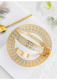 Thumbnail for Théière mosaïque reflets d'or porcelaine Théières à la folie