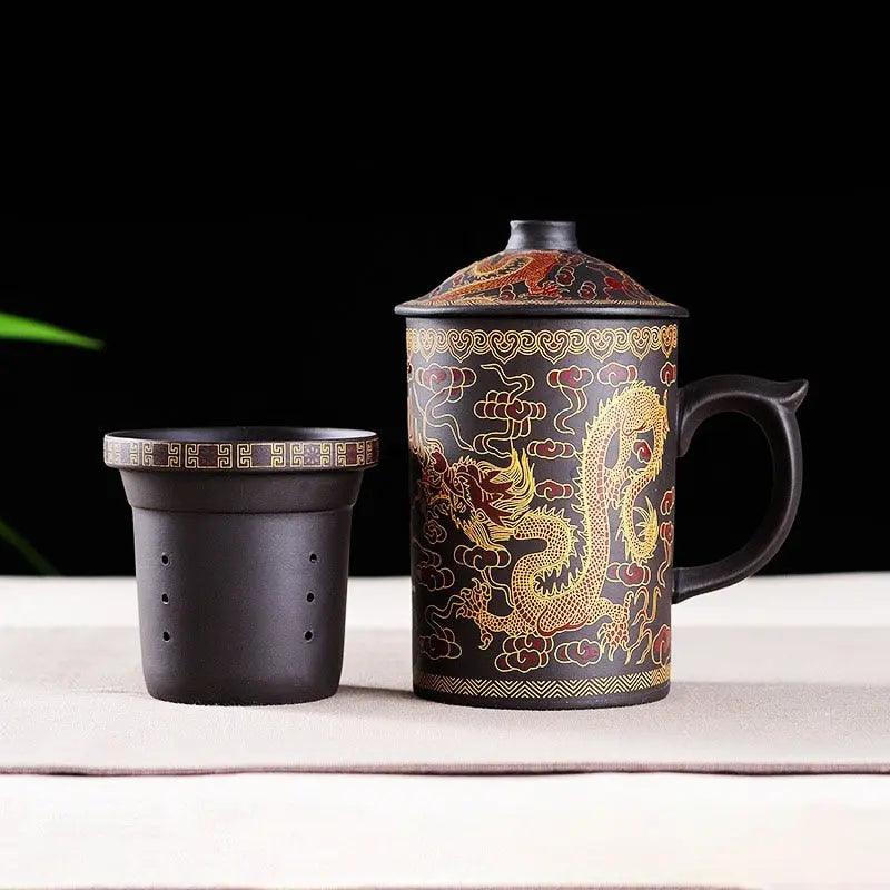 ​Théière/mug Dragon en argile | Théières à la folie