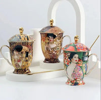 Thumbnail for ​Théière solitaire mug porcelaine Klimt | Théières à la folie